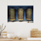 Poster Roues de prières métalliques (Cuisine)