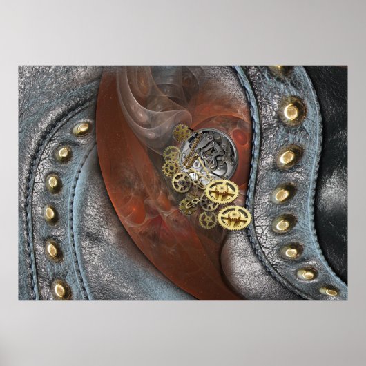 Poster Roues du temps en cuir (Devant)