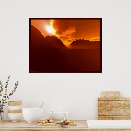 Poster Rouge (Cuisine)