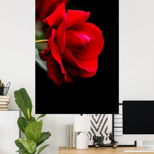 Poster Rouge (Bureau à domicile)