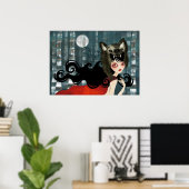 Poster rouge (Bureau à domicile)