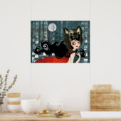 Poster rouge (Cuisine)