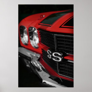 Poster Rouge 1970 de Chevelle SS396