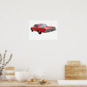 Poster rouge '62 Impala SS (Cuisine)
