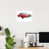 Poster rouge '62 Impala SS (Bureau à domicile)