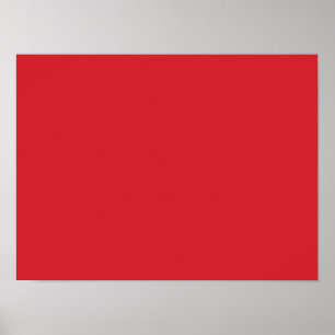 Poster rouge Amaranthe (couleur solide)