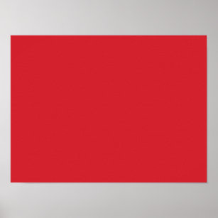 Poster rouge Amaranthe (couleur solide)