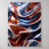 Poster Rouge, blanc et bleu (Devant)