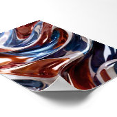 Poster Rouge, blanc et bleu (Coin)