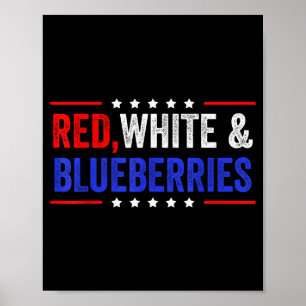 Poster Rouge, Blanc Et Myrtilles Patriote Dom 2025