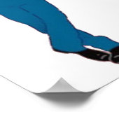 Poster Rouge blanc et Royal bleu Livre Art (Coin)