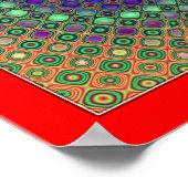 Poster Rouge brillant (Coin)