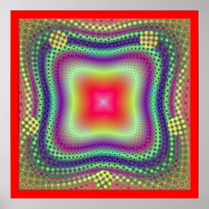 Poster Rouge brillant