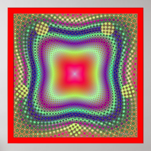 Poster Rouge brillant (Devant)