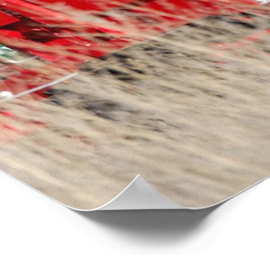 Poster rouge Caboose (Coin)