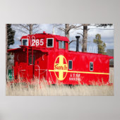 Poster rouge Caboose (Devant)