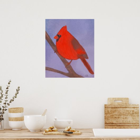 Poster rouge cardinal (Cuisine)