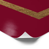 Poster Rouge céleste Mimosa Bar Sun Moon Stars (Coin)