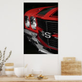 Poster Rouge Chevelle SS396 1970 (Cuisine)