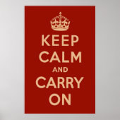 Poster Rouge classique (Devant)