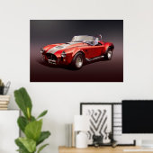 Poster rouge Cobra-427s (Bureau à domicile)