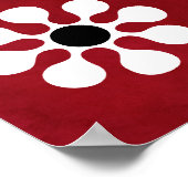 Poster rouge Colimacon (Coin)