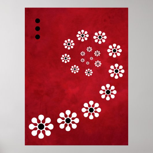 Poster rouge Colimacon (Devant)