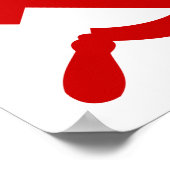 Poster Rouge Communism hammer and Sickle (Coin)