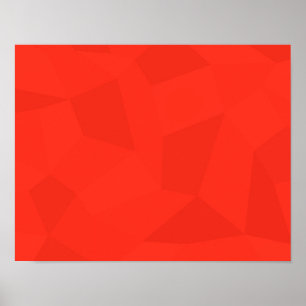 Poster Rouge, cool, tendance, moderne, art géométrique si