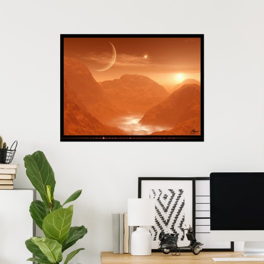 POSTER ROUGE DE LA TEMPÊTE 2065 (Bureau à domicile)