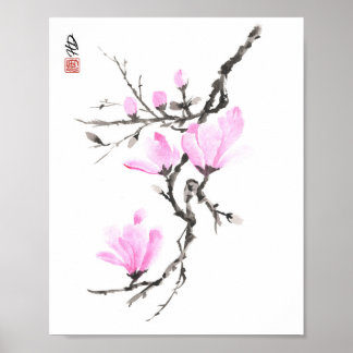 Poster Rouge de Printemps
