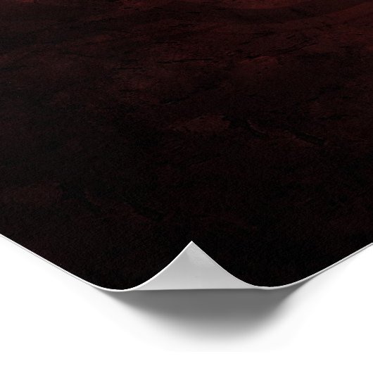 Poster Rouge d'impression de base (Coin)