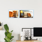 Poster ROUGE... Directeur de bureau du Desert Painter Stu (Bureau à domicile)