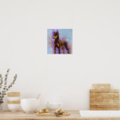 Poster Rouge Doberman Pinscher 3/4 avant (Cuisine)
