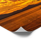 Poster Rouge du coucher du soleil (Coin)