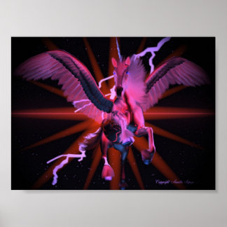 Poster Rouge équin