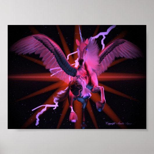 Poster Rouge équin (Devant)
