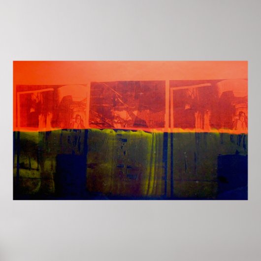 Poster Rouge et bleu (Devant)