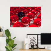 Poster Rouge Et Noir (Bureau à domicile)