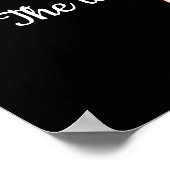 Poster rouge et noir du cheval Mane Imprimer (Coin)