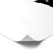 Poster Rouge et Noir Fier papa à être des cadeaux (Coin)