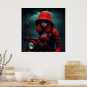 Poster Rouge et Rock'n'Roll (Cuisine)