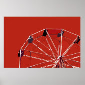 Poster rouge Ferris Wheel (Devant)