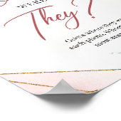 Poster Rouge floral verdure or Où étaient-ils jeu (Coin)