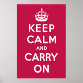 Poster Rouge framboise (Devant)