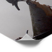 Poster Rouge-gorge en hiver (Coin)