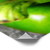 Poster Rouge jaune vert (Coin)