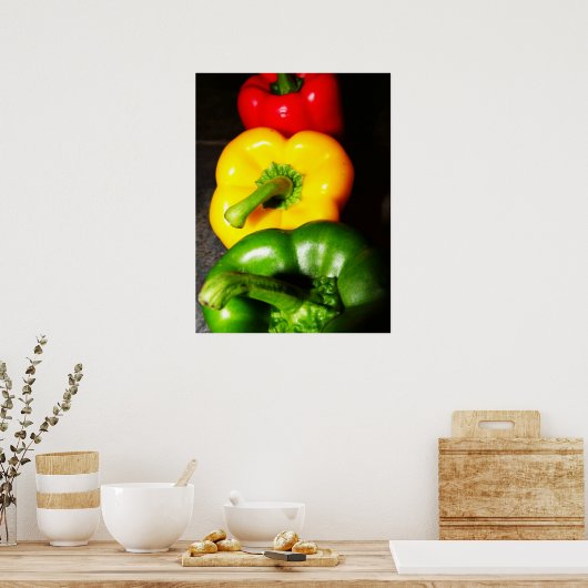 Poster Rouge jaune vert (Cuisine)