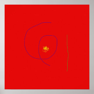Poster Rouge minimal