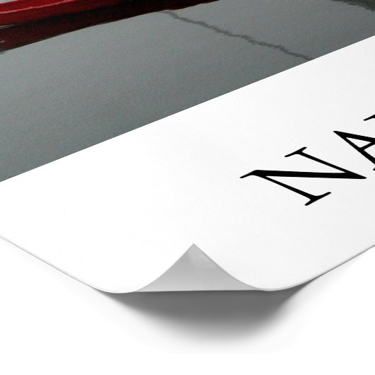 Poster Rouge Nantucket (Coin)